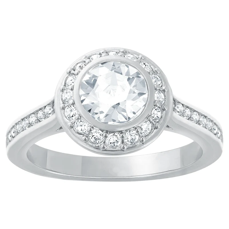 Swarovski Ring Damen Nirvana Weiß Silberfarben Größe 52 1081949