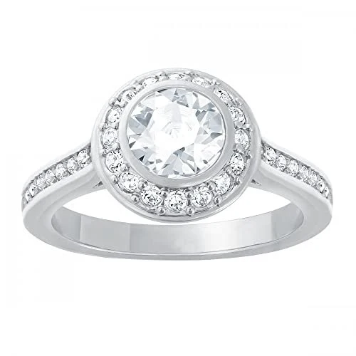 Swarovski Ring Damen Nirvana Weiß Silberfarben Größe 52 1081949