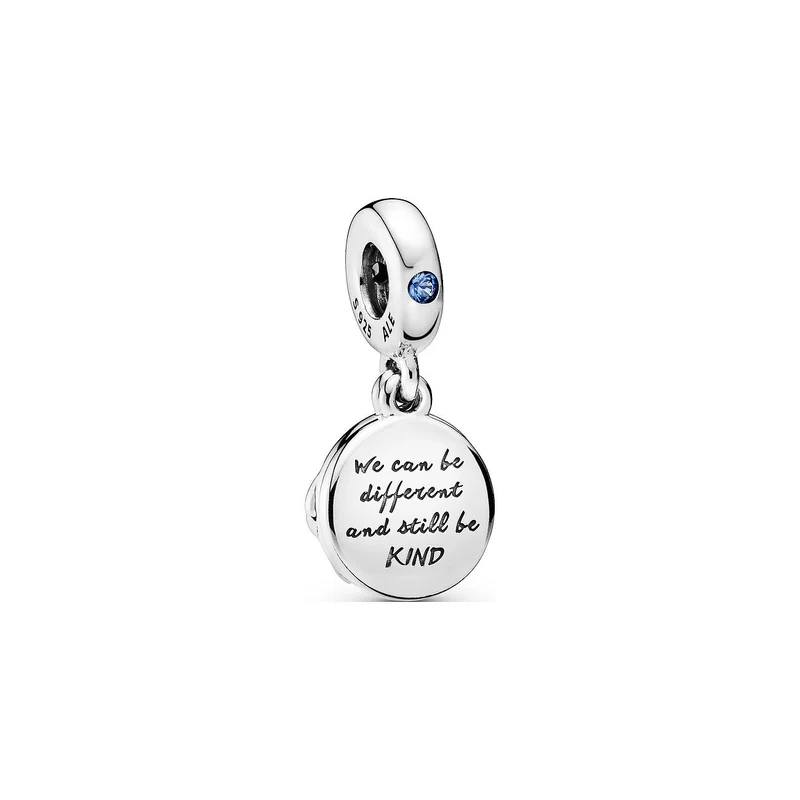 Pandora Charm Unisex Fuchs und Hase Charm Anhänger Silber Blau 798239NMB