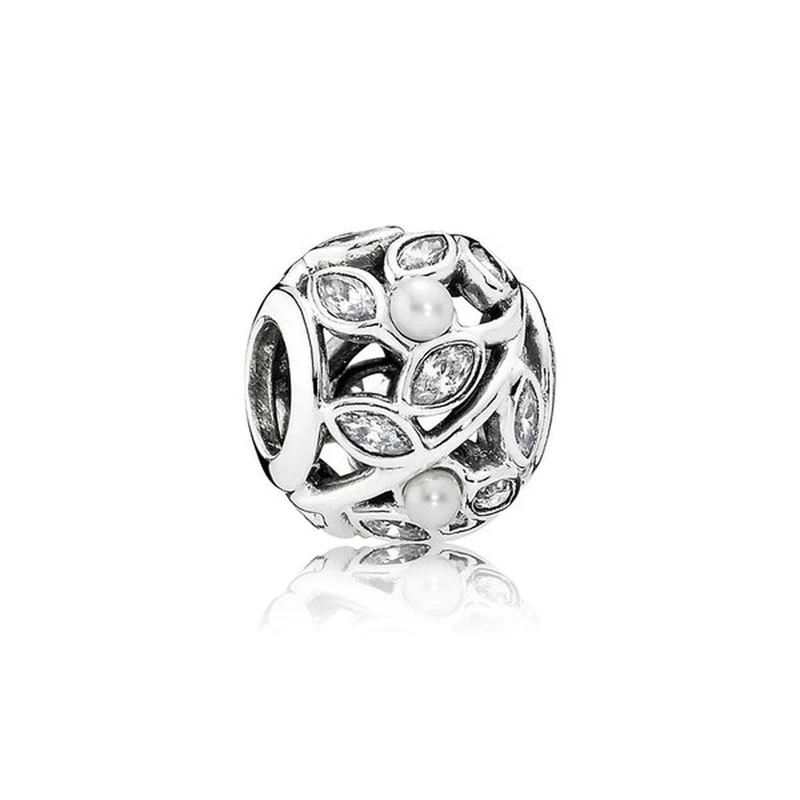Pandora Charm Damen Leuchtende Blätter Charm Silber 791754P