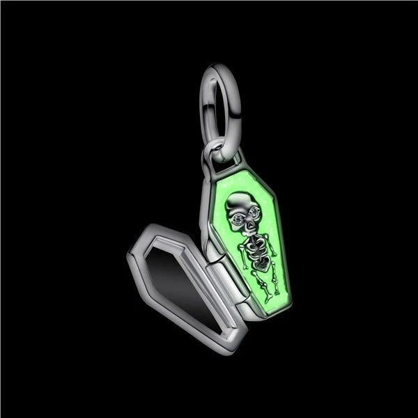 Pandora Charm-Anhänger Aufklappbarer Sarg Glow-in-the-Dark 794058C01