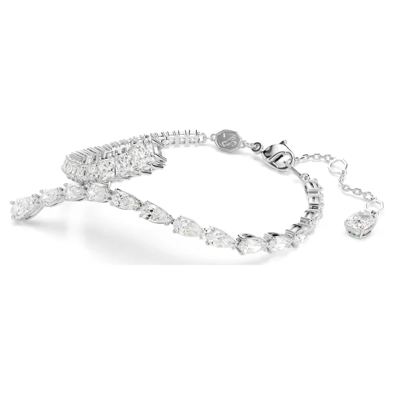 Swarovski Armband Damen Matrix Mixed Cuts Weiß/Rhodium 5693154