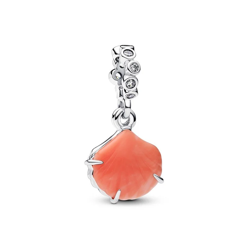 Pandora Moments Orangefarbener Muschel Anhänger-Charm 793821C01