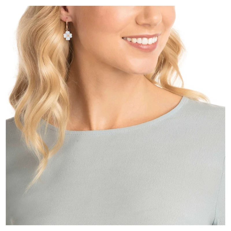 Swarovski Ohrringe Damen Latisha Roségoldfarben Weiß 5420249