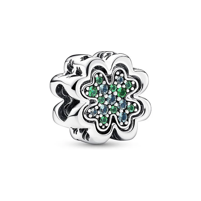 Pandora Damen Kleeblatt Charm Silber 792752C01