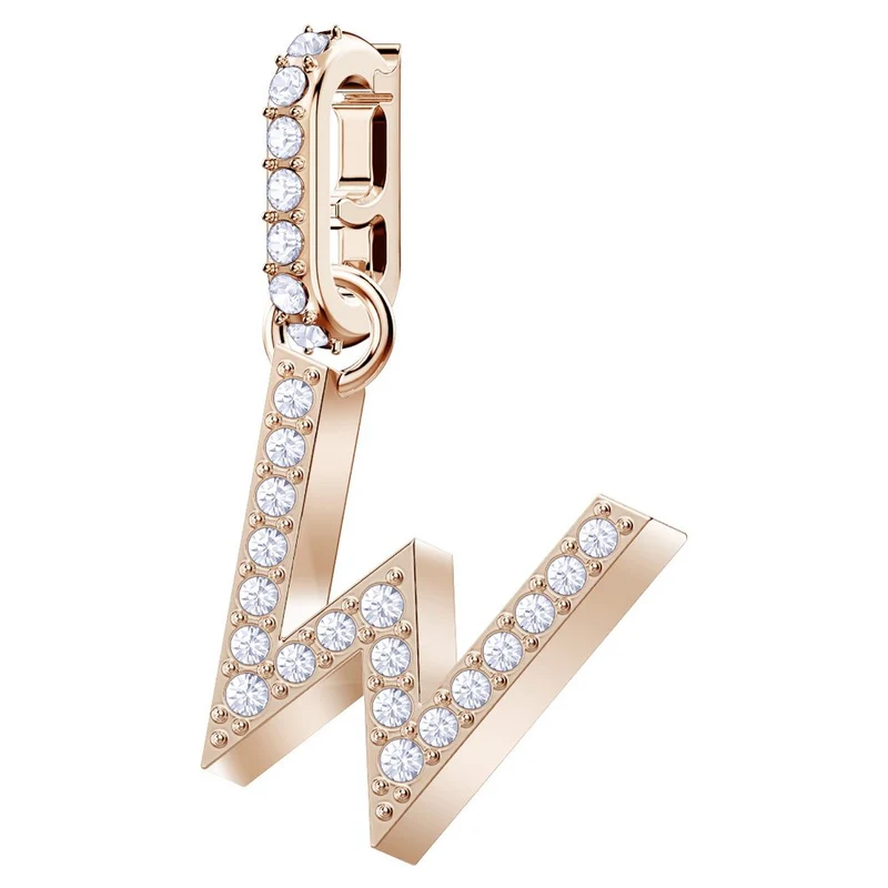 SWAROVSKI Charm für Damen, Alphabet W Kristall Roségold 5440422