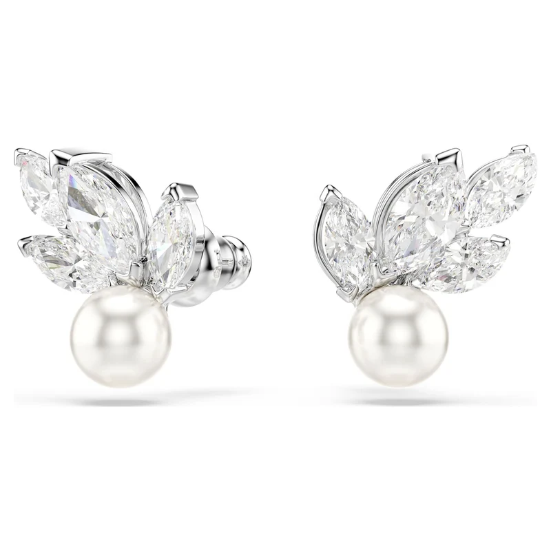 Swarovski Ohrringe Damen Ginger Weiß Silberfarben 5422683