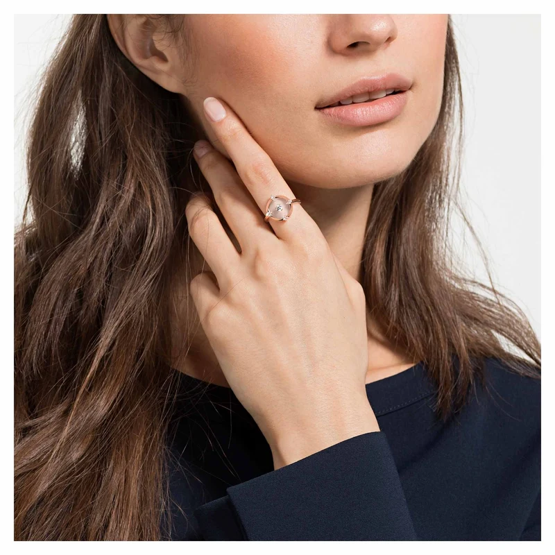 Swarovski Damenring Attract Roségold Weiß 5495776