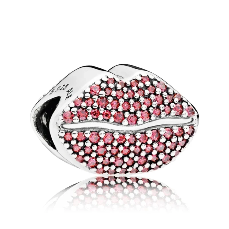 Pandora Charm Damen Kiss Me More Rosa 796562CZR