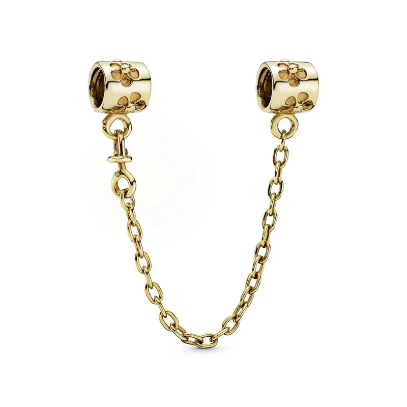 Pandora Sicherheitskette Damen Blumen 14 Karat Gold 750312