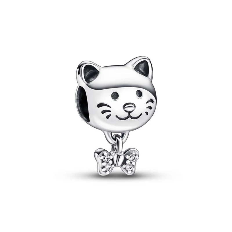 Pandora Katze & Schleife Charm 792255C01