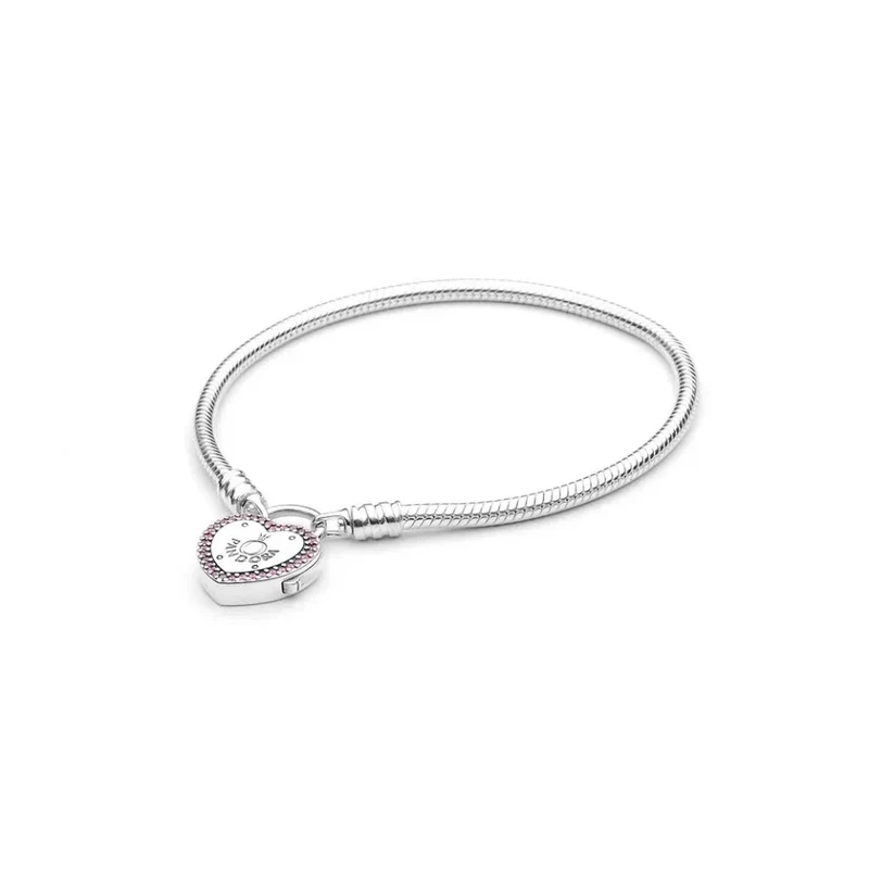 Pandora Armband Damen Moments Silber Rosa 596586FPC 16