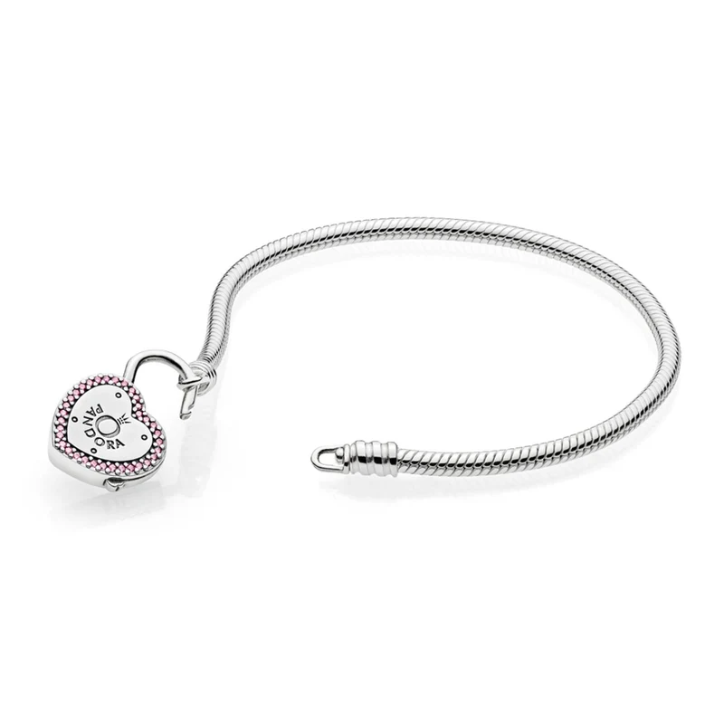 Pandora Armband Damen Moments Silber Rosa 596586FPC 19