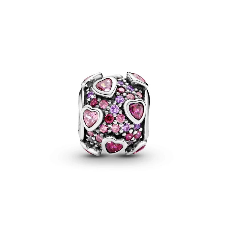 Pandora Charm Damen Moments Explosion of Love Silber Rosa 796555CZSMX