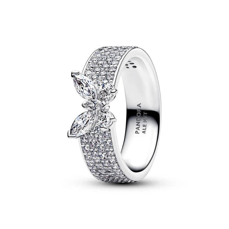 Pandora Timeless Breiter funkelnder Schmetterlingsring 194270C01-54