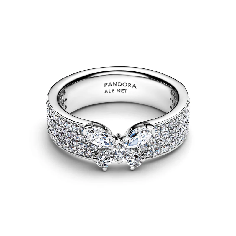 Pandora Timeless Breiter funkelnder Schmetterlingsring 194270C01-54