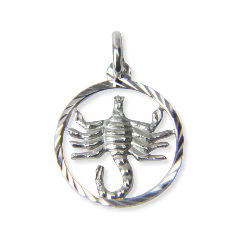Unisex Anhänger Sternzeichen Skorpion ⌀15mm Silber 28.1236.R