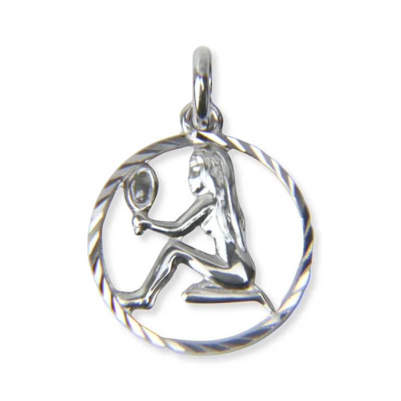 Unisex Anhänger Sternzeichen Jungfrau ⌀15mm Silber 28.1235.R
