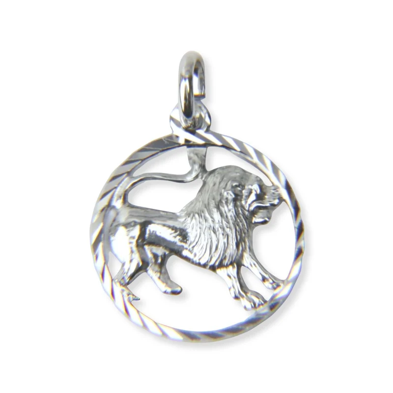Unisex Anhänger Sternzeichen Löwe ⌀15mm Silber 28.1233.R