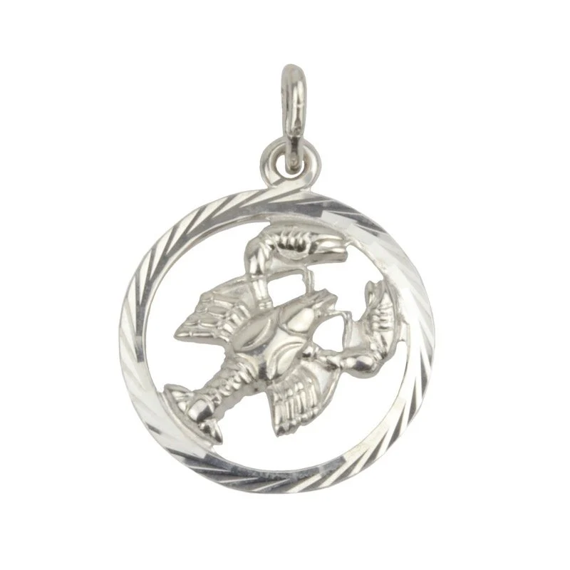 Unisex Anhänger Sternzeichen Krebs ⌀15mm Silber 28.1233.R