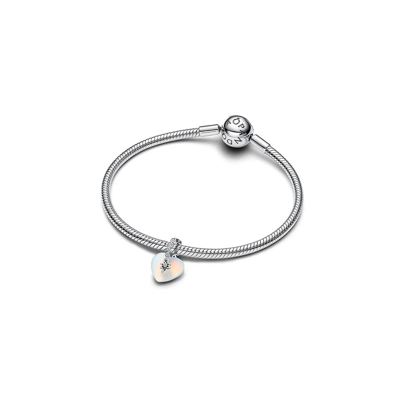 Pandora Charm-Anhänger Silber Sternschnuppe & Herz 794143C01