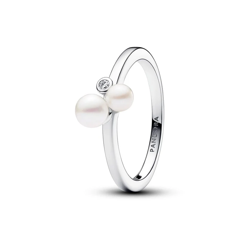 Pandora Damenring Perle Größe 52 Silber 193156C01-52