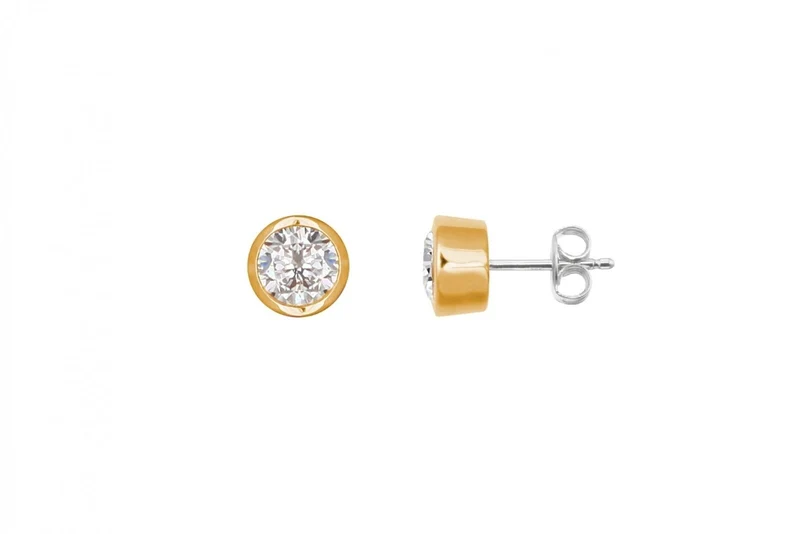 XENOX Zirkonia Damen-Ohrstecker vergoldet XS7157G