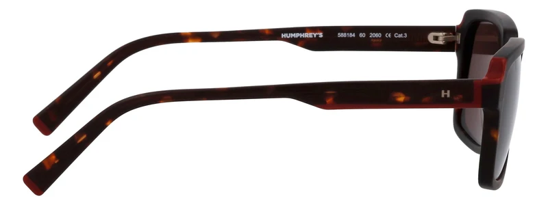 Sonnenbrille Azetat HU Rot 55X15X140