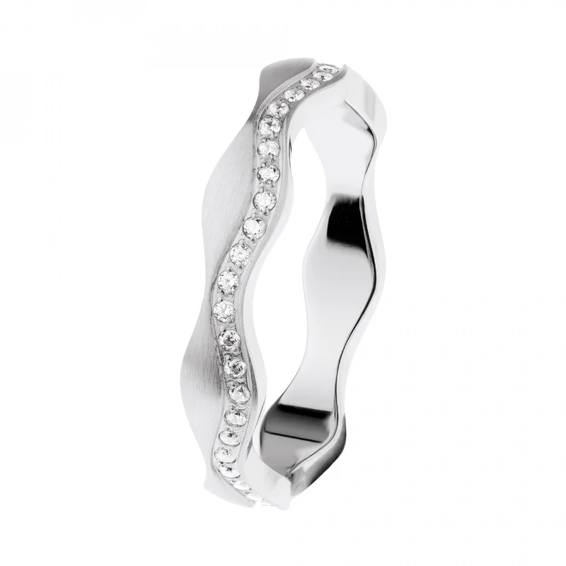 Ernstes Design Damen Ring Größe 57 Silber R571-57