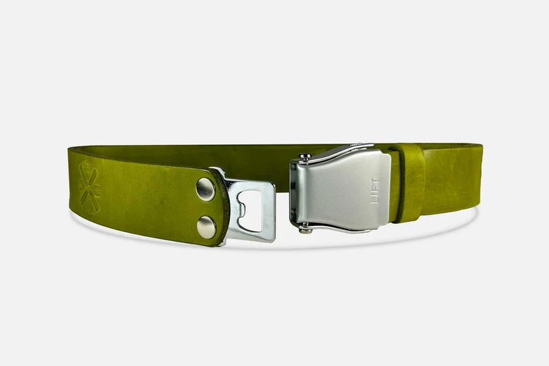GÜRTEL BIG MATCHA/SILBER