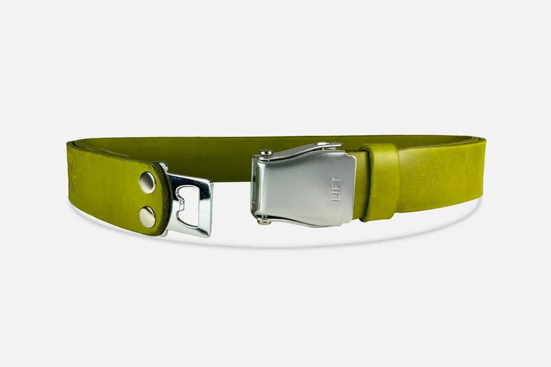GÜRTEL STANDARD MATCHA/ROH SILBER