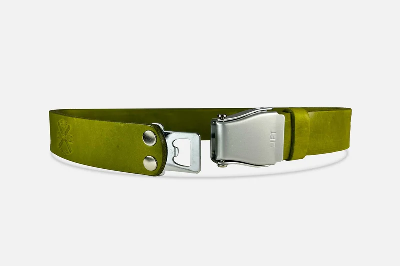 GÜRTEL STANDARD MATCHA/SILBER