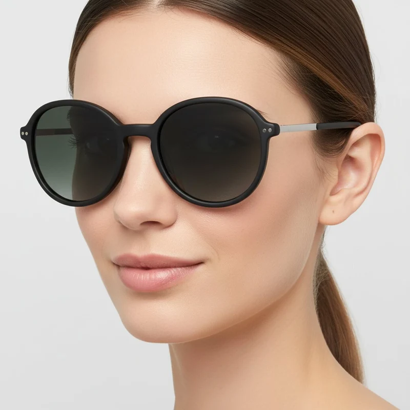 Sonnenbrille Azetat BL SCHWARZ 52X20X140