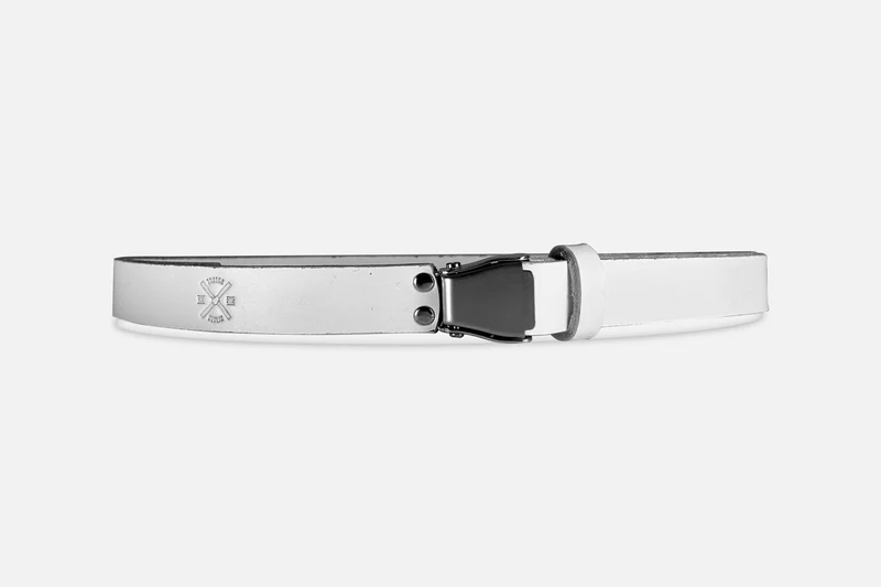 GÜRTEL SMALL WEIß/SILBER MATT
