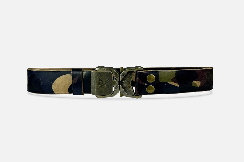GÜRTEL TARTAR X - CAMOUFLAGE/ALTMESSING