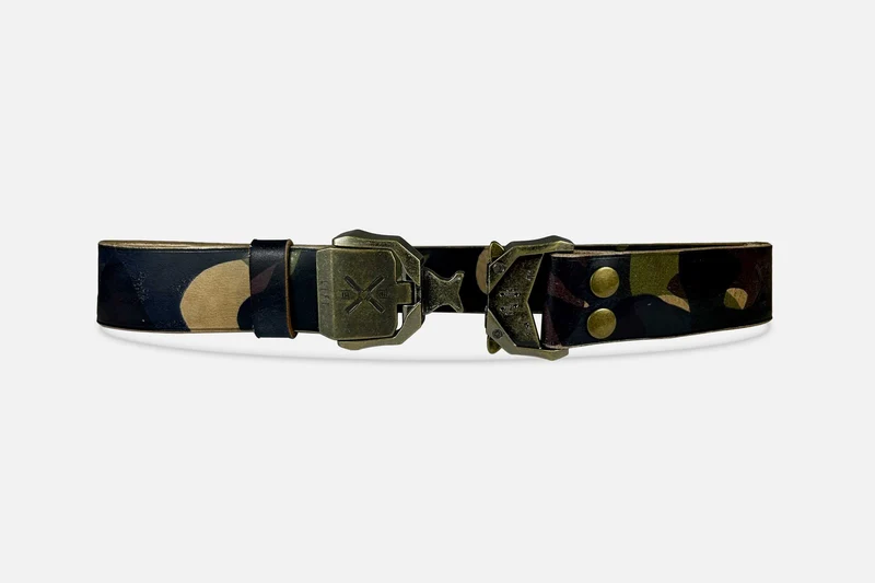 GÜRTEL TARTAR X - CAMOUFLAGE/ALTMESSING