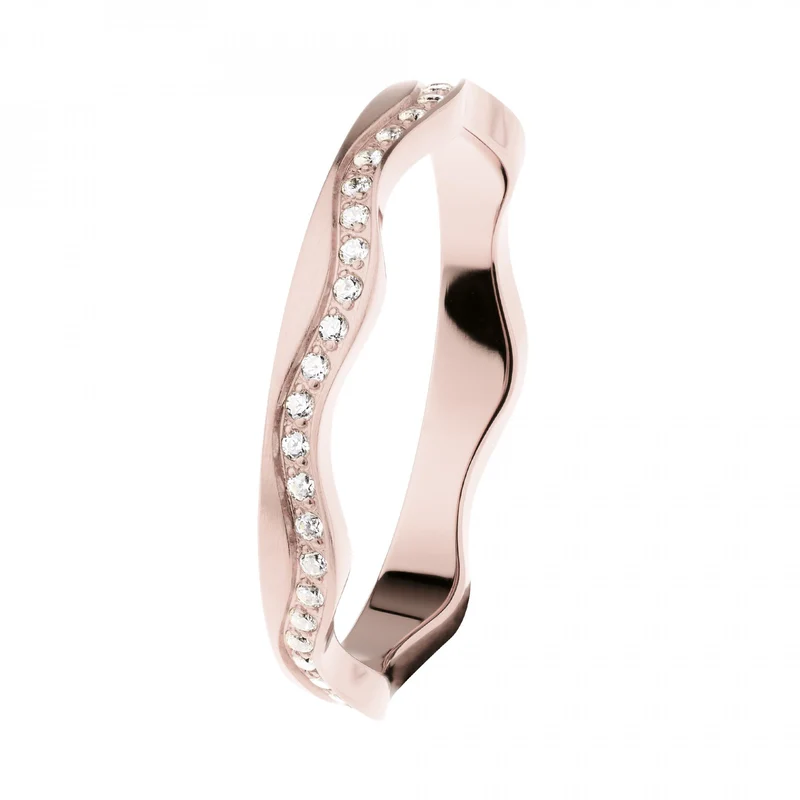 Ernstes Design Damen Zirkonia Ring Größe 57 Rosegold R562-57
