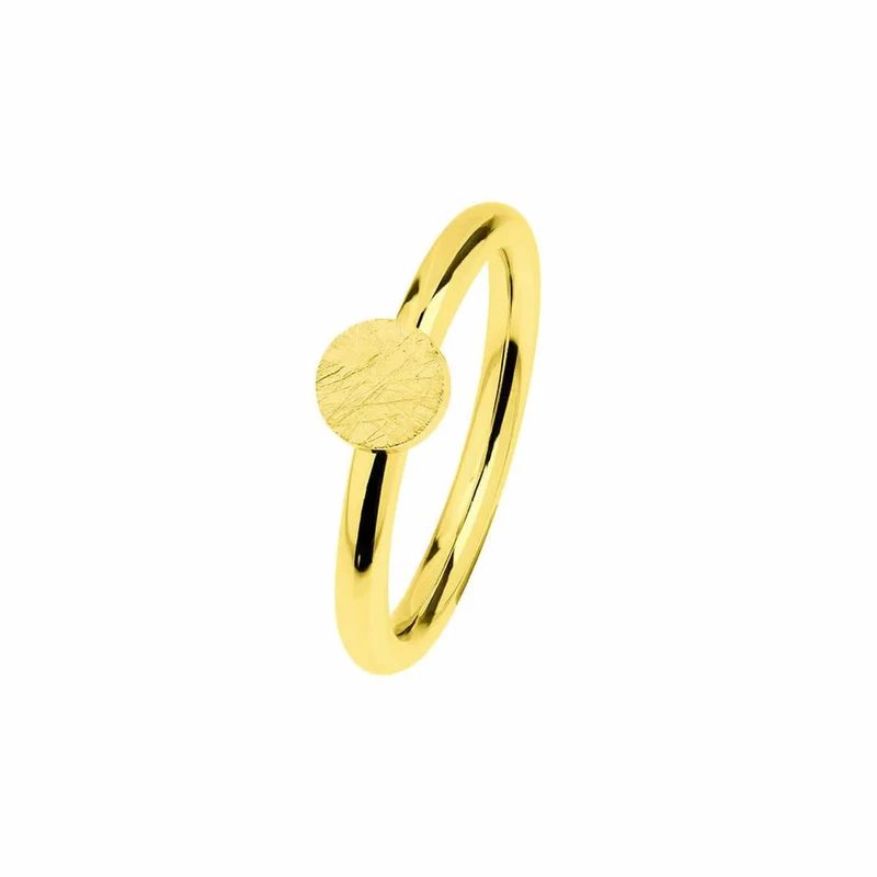Ernstes Design Damen Ring mattiert Größe 55 Gold R472-55