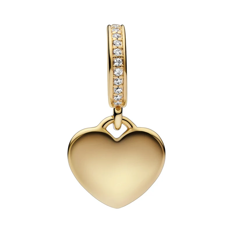 Pandora Moments Damen Anhänger Herz-Charm Gold 768761C01