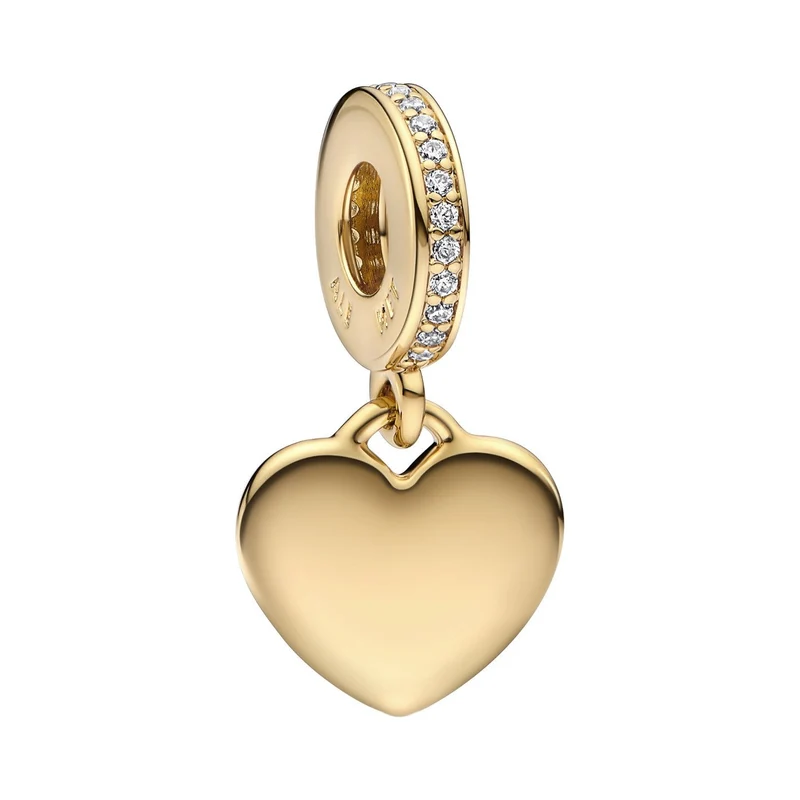 Pandora Moments Damen Anhänger Herz-Charm Gold 768761C01