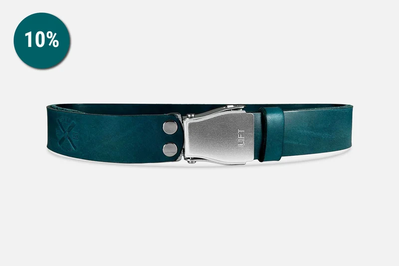 GÜRTEL STANDARD PETROL/ROH SILBER