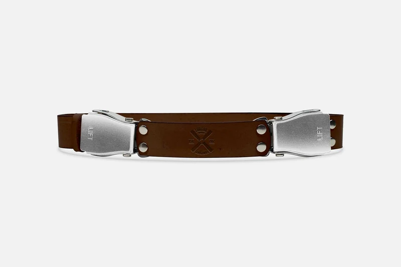 2-SCHNALLENGÜRTEL STANDARD CLASSIC/ROH SILBER
