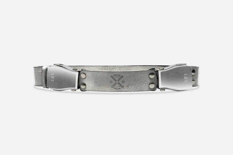 2-SCHNALLENGÜRTEL STANDARD MOON/ROH SILBER