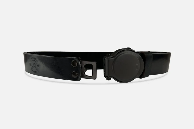 GÜRTEL RUNDSCHNALLE BLACK/SCHWARZ