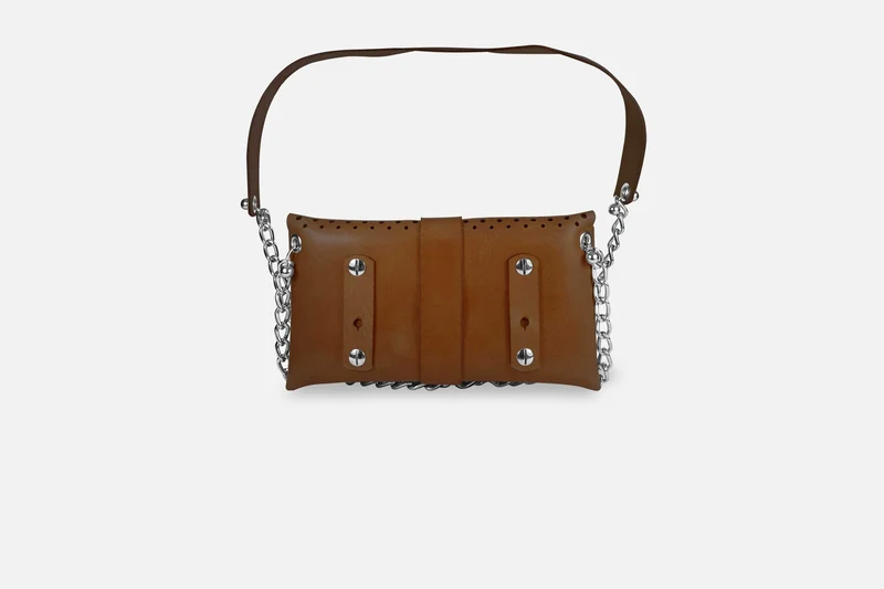 MINI BAG NUBUK BROWN/ROT