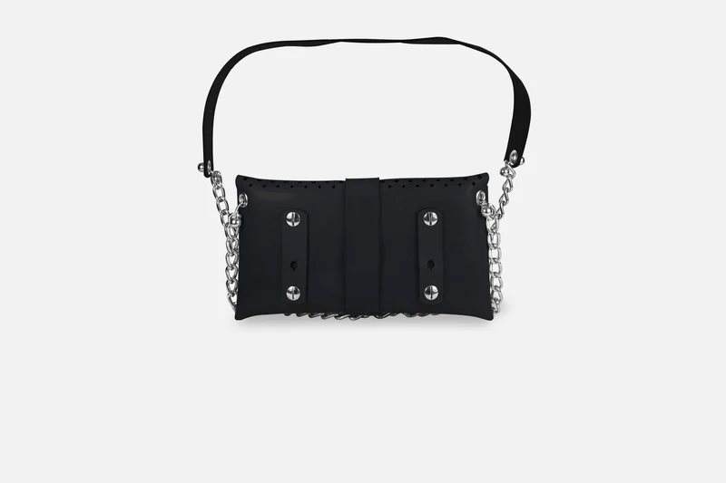 MINI BAG NUBUK BLACK/SILBER MATT