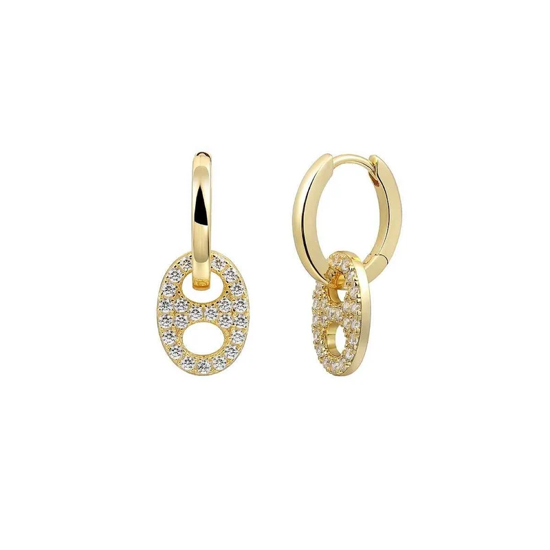 Xenox Damen Ohrhänger Zirkonia Gold XS91417G