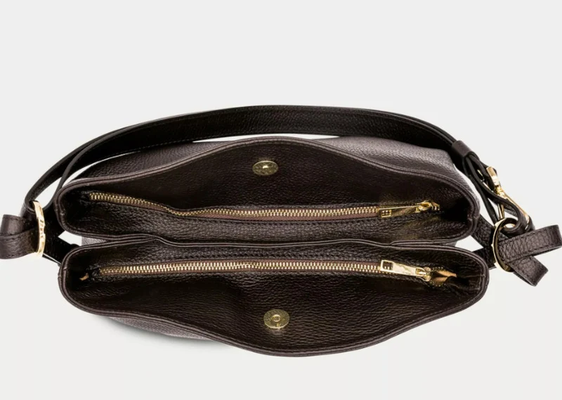 WONDERBAG Schultertasche dunkel-braun
