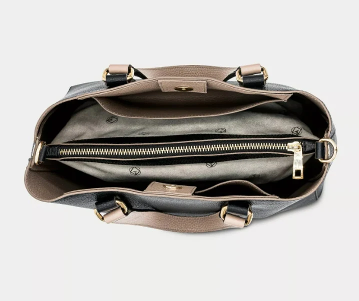 DIVA Tote Bag schwarz Kalbsleder