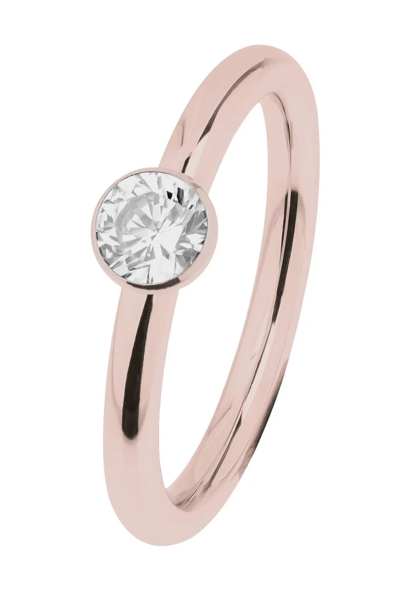 Ernstes Design Damen Ring Evia mit Zirkonia Größe 55 Rosegold R470-WH-55